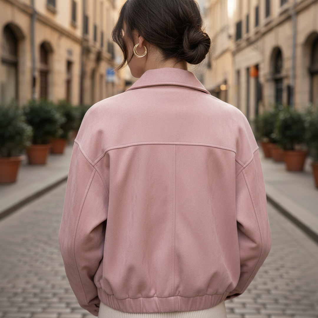 Giacca Donna Oversize Elegante in Tessuto Misto