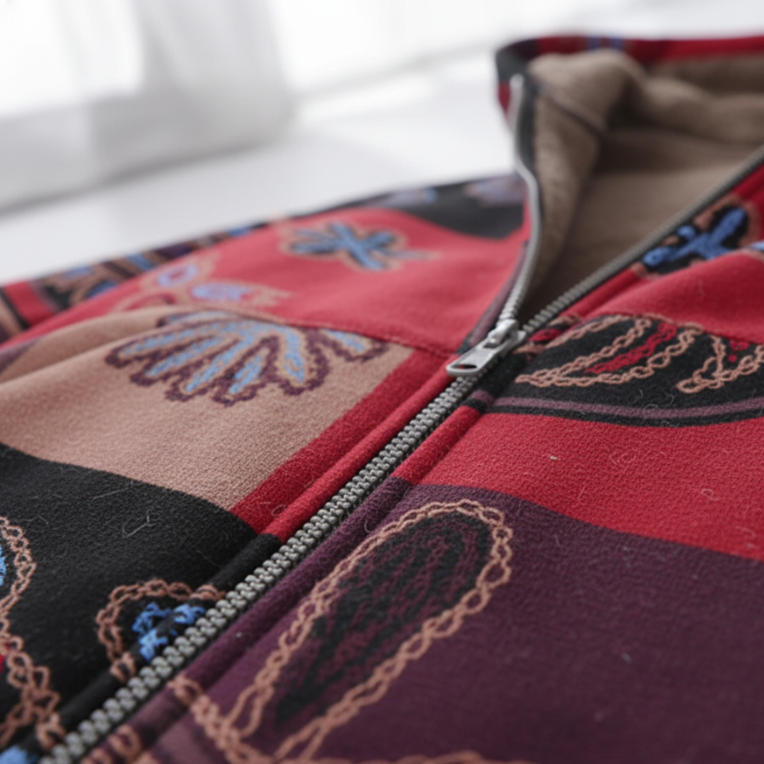 Giacca Invernale da Donna con Fantasia Floreale