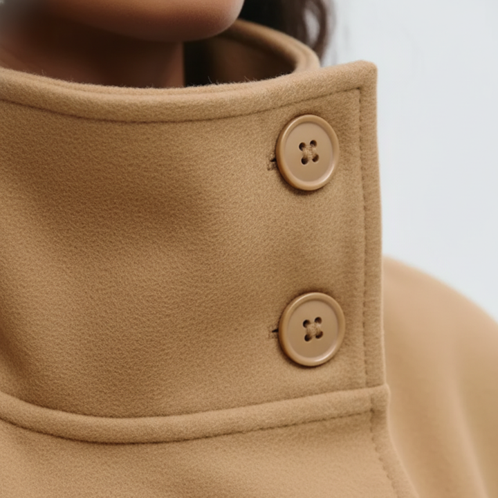 Mantello Donna Materiale Alta Qualità Invernale Giacca Corta