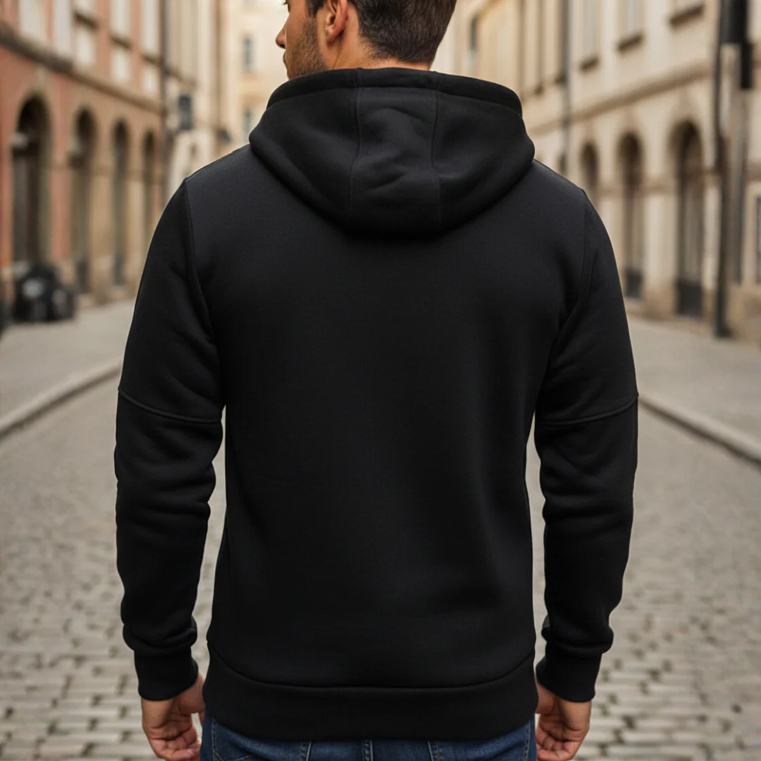 Giacca con Cappuccio da Uomo con Cerniera