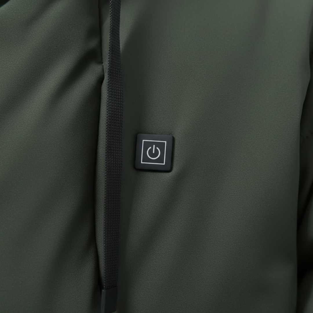 Piumino Uomo Riscaldato con Cappuccio