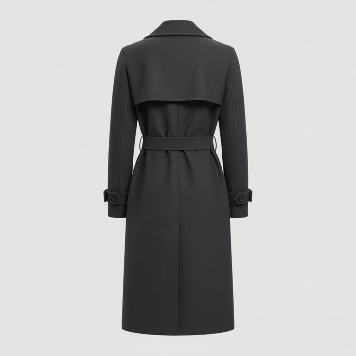 Cappotto da donna in lana stile trench