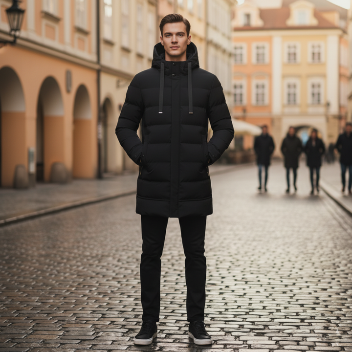 Piumino Uomo Invernale Lungo
