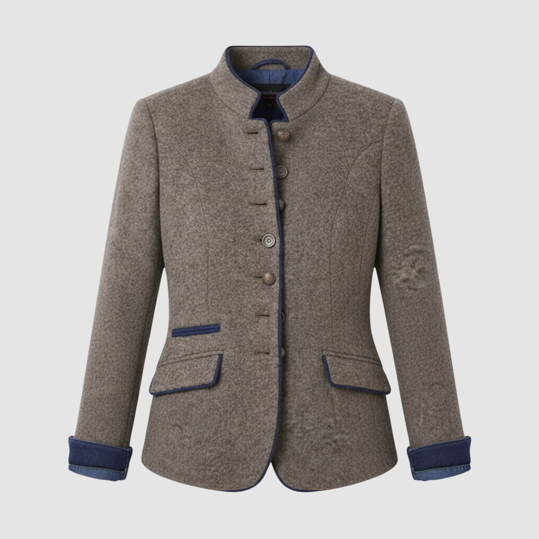 Giacca donna con collo alla coreana