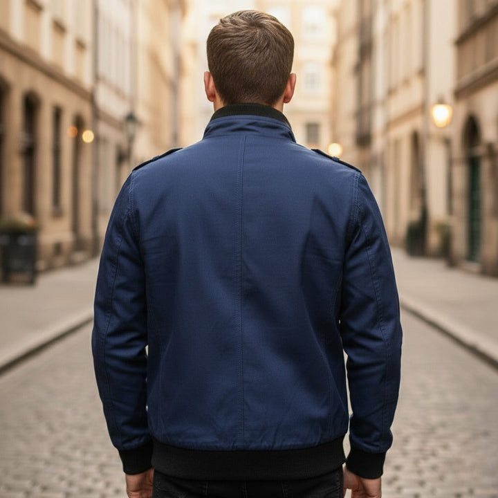 Herren Bomberjacke winddicht casual mit Reißverschluss