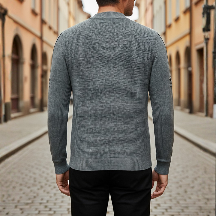 Maglione Uomo Girocollo in Materiale di Qualità