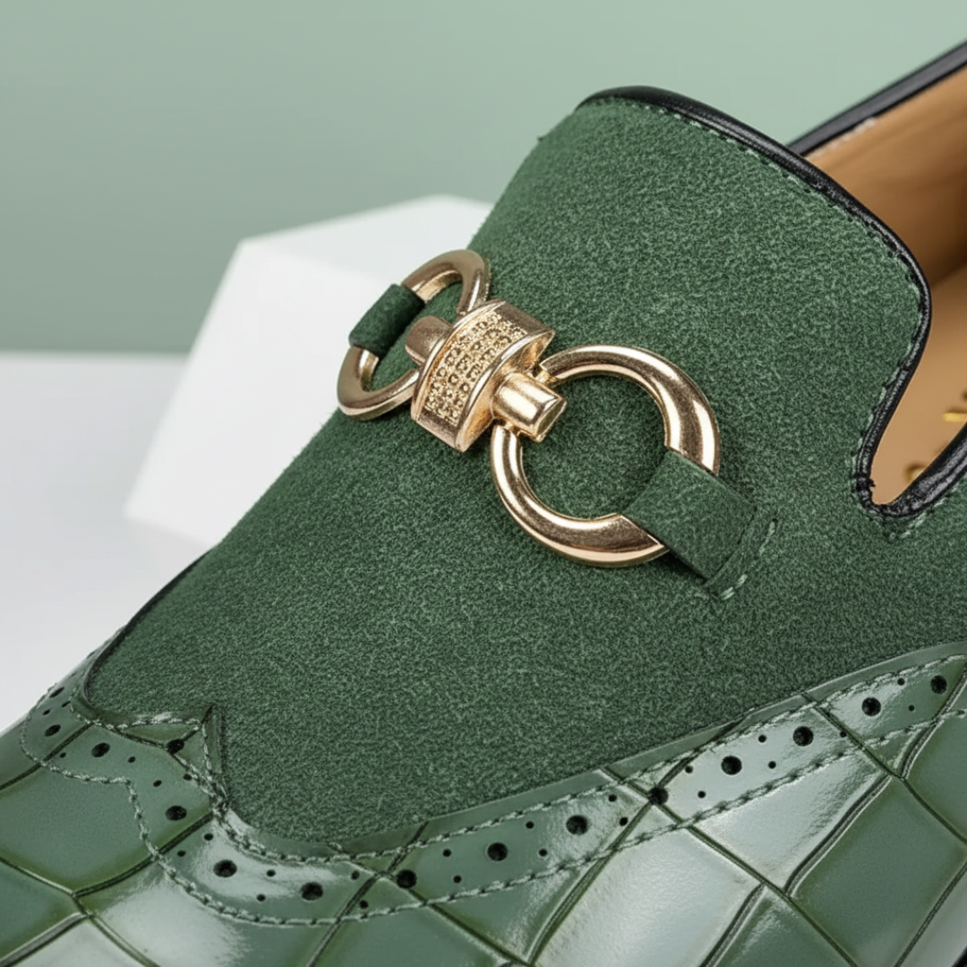 Mocassini Uomo in Pelle e Camoscio