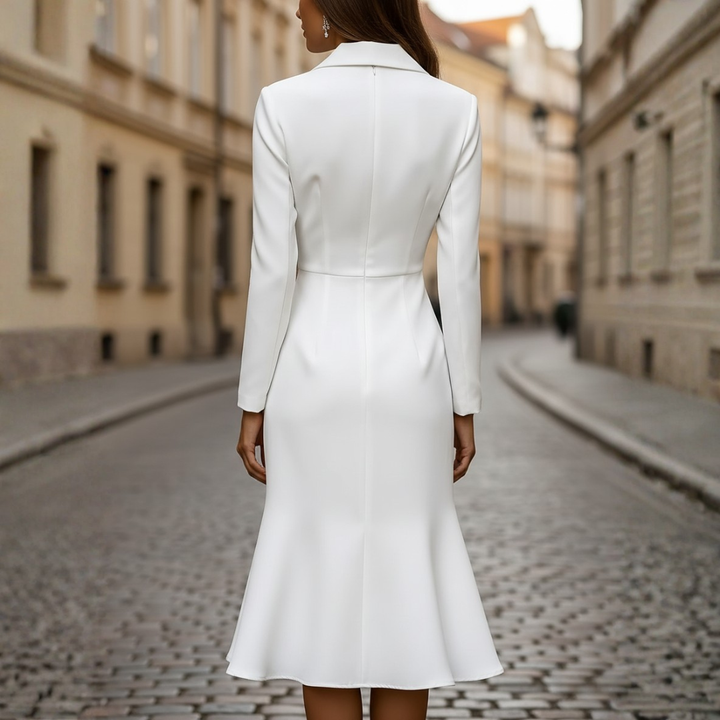 Abito Donna Strutturato Bianco