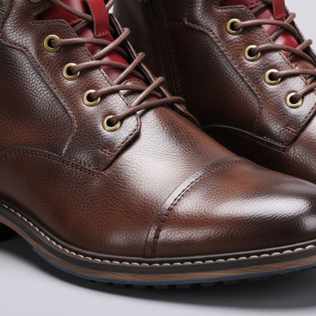 Stivaletti da Uomo in Finta Pelle con Cerniera