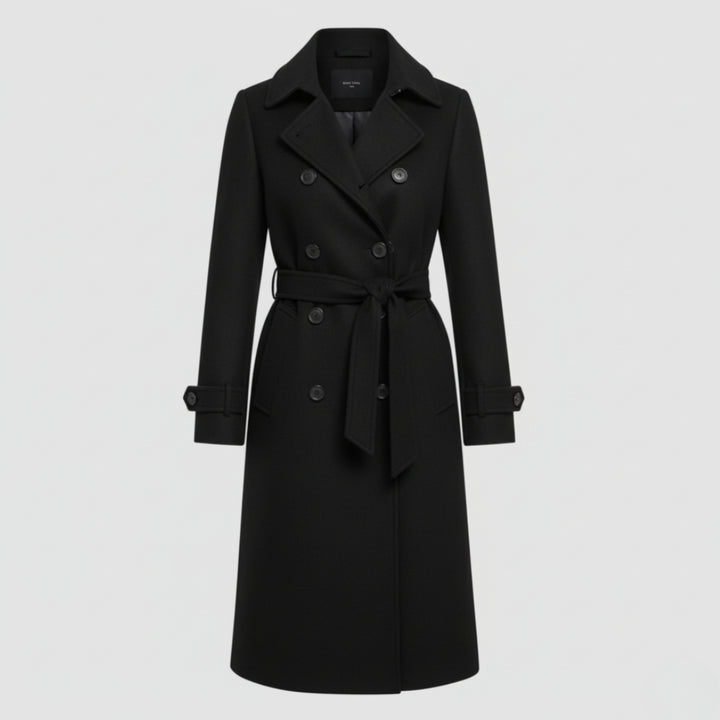 Cappotto da donna in lana stile trench
