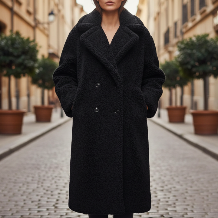 Cappotto Teddy Donna Lungo in Materiale di Qualità