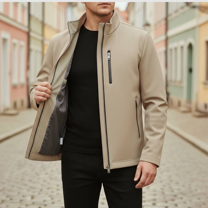 Giacca Uomo Softshell con Cerniera Impermeabile