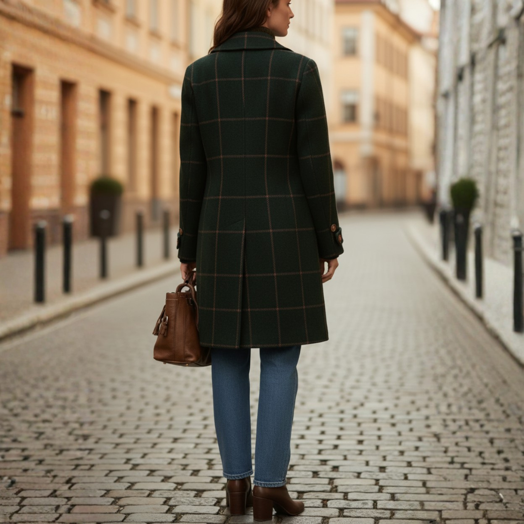 Cappotto Donna Lungo in a Quadri
