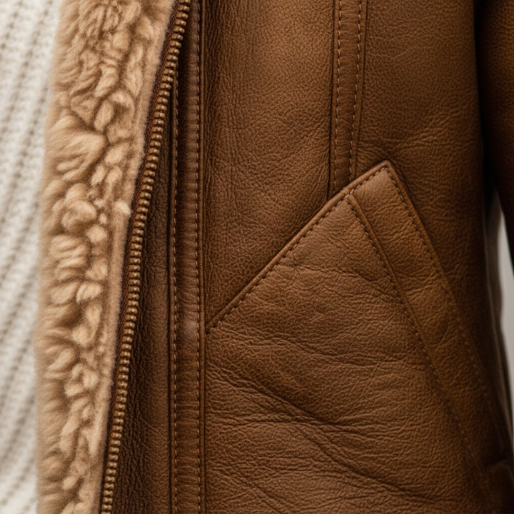 Giubbotto da uomo con pelliccia