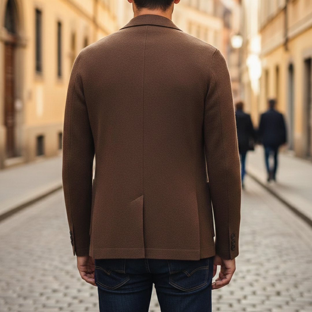 Herrecardiganjakke med revers