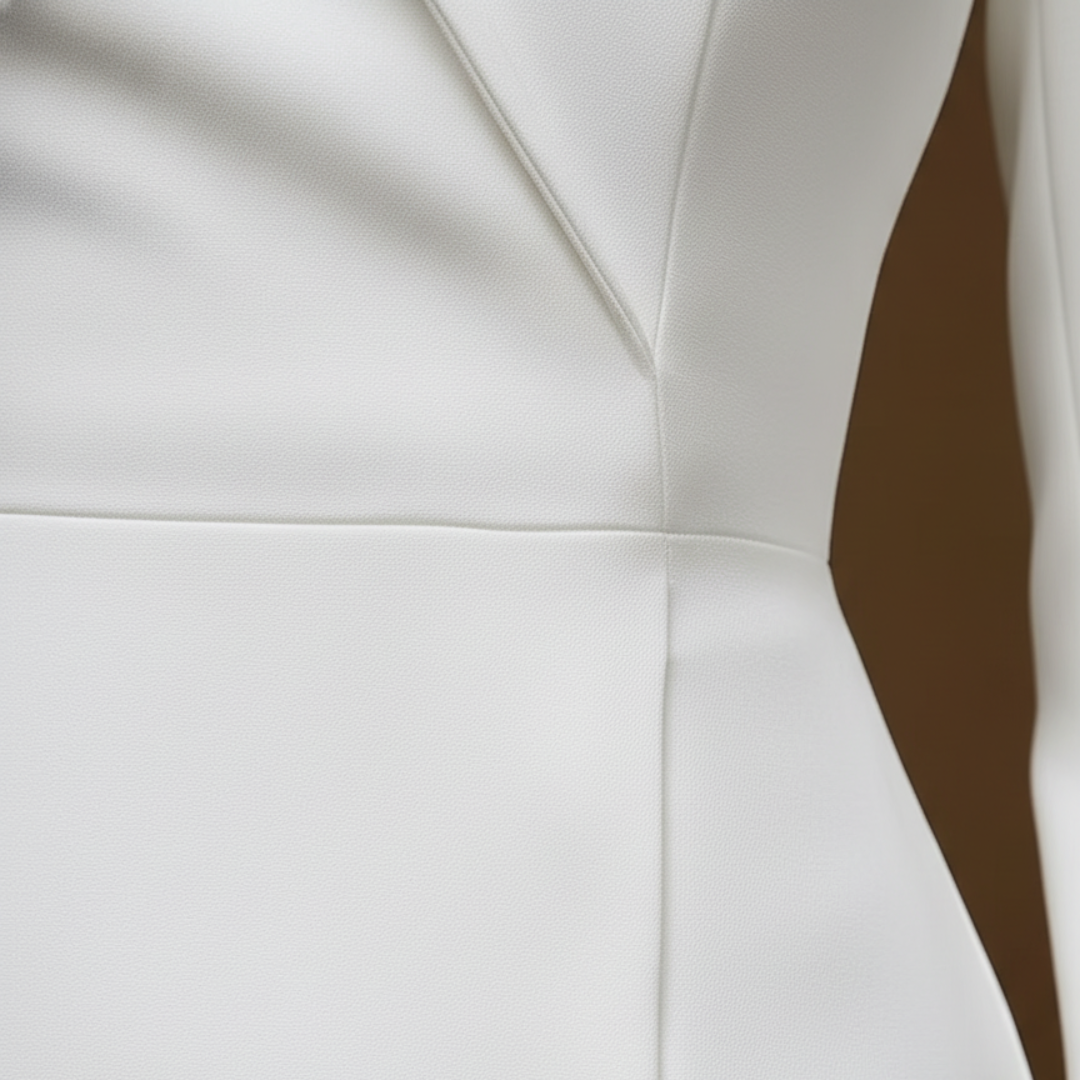 Abito Donna Strutturato Bianco