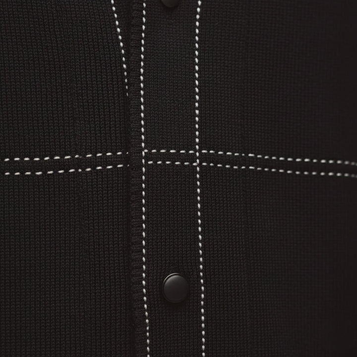 Cardigan Uomo Elegante Senza Colletto