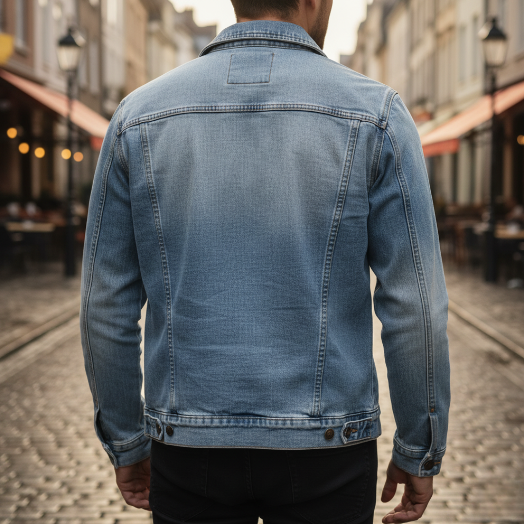 Giacca Uomo Denim Resistente