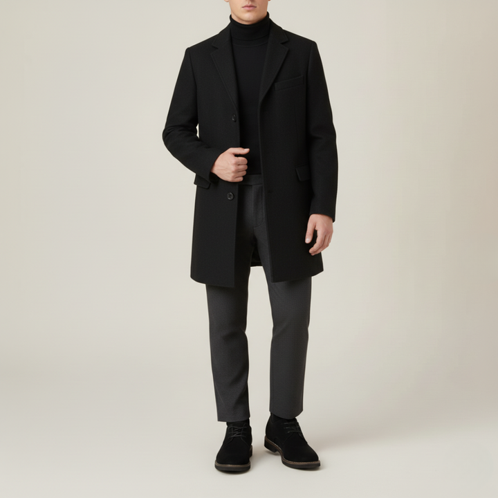 Cappotto elegante da uomo tre bottoni