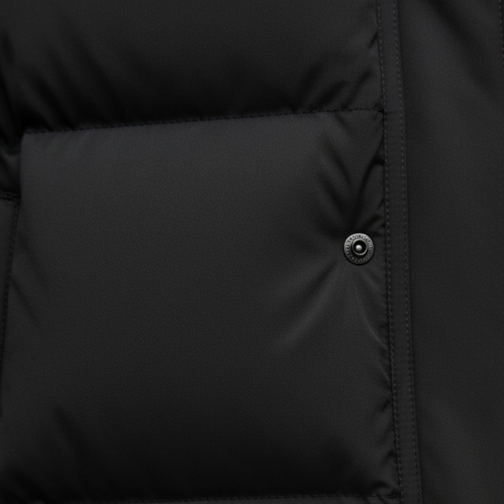 Piumino Uomo Lungo Imbottito con Cappuccio Invernale