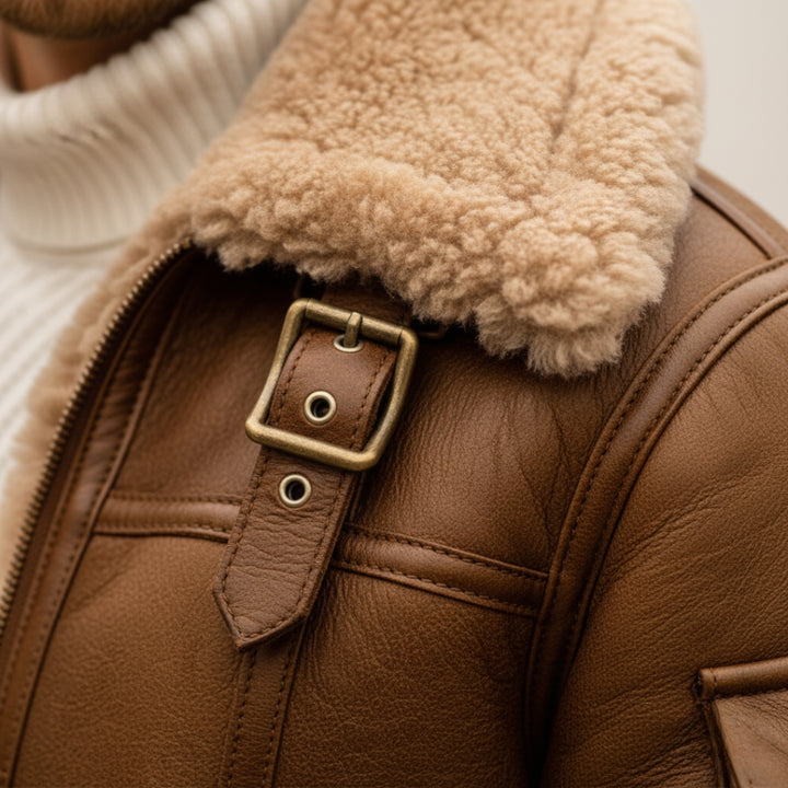 Giubbotto da uomo con pelliccia