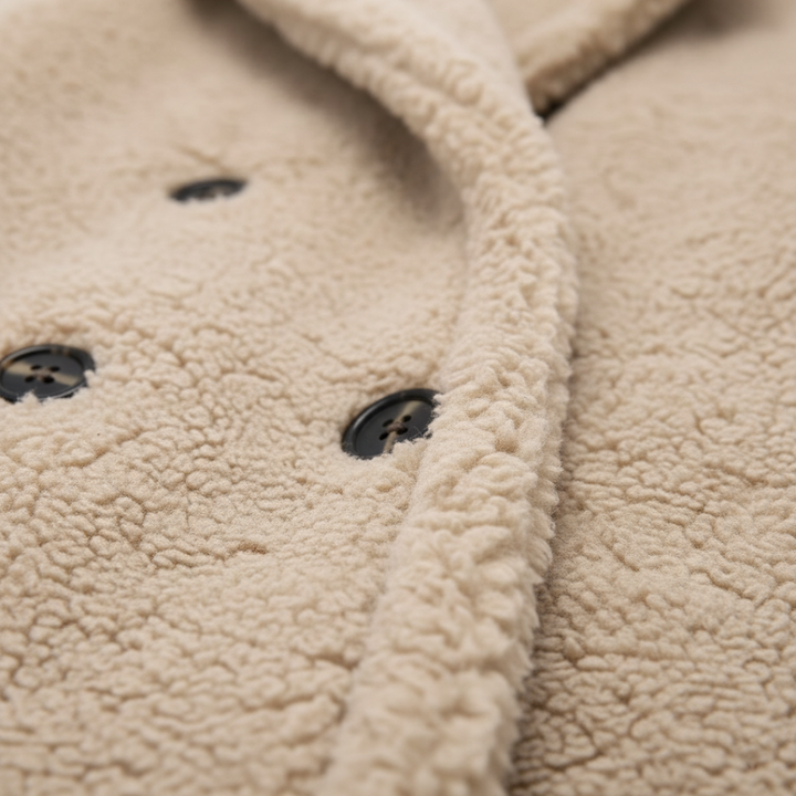 Cappotto Teddy Donna Lungo in Materiale di Qualità