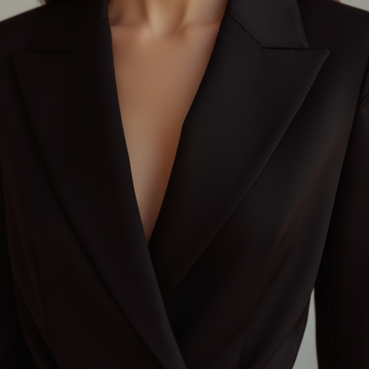 Tuta Intera Donna Nera in Tessuto Tecnico