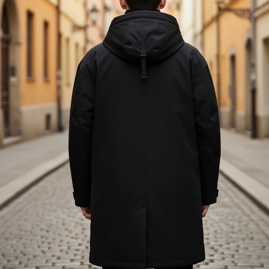 Cappotto Uomo Impermeabile con Cappuccio