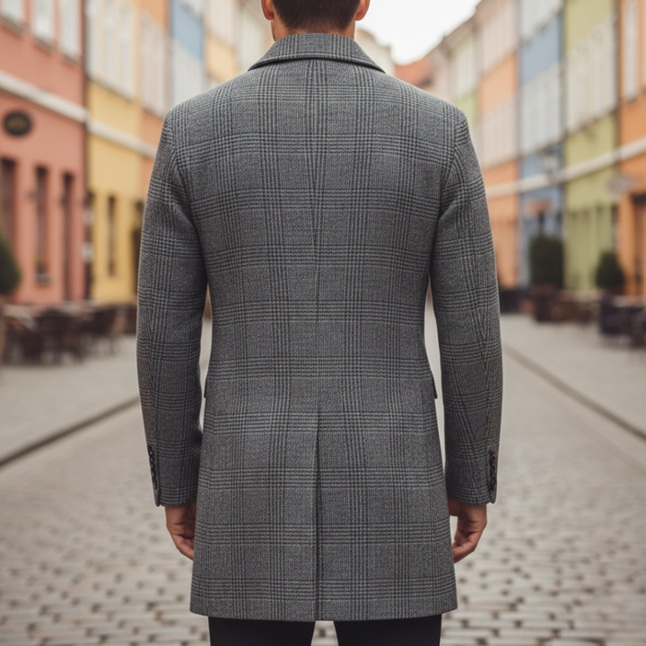 Cappotto Uomo Quadri Invernale Sartoriale