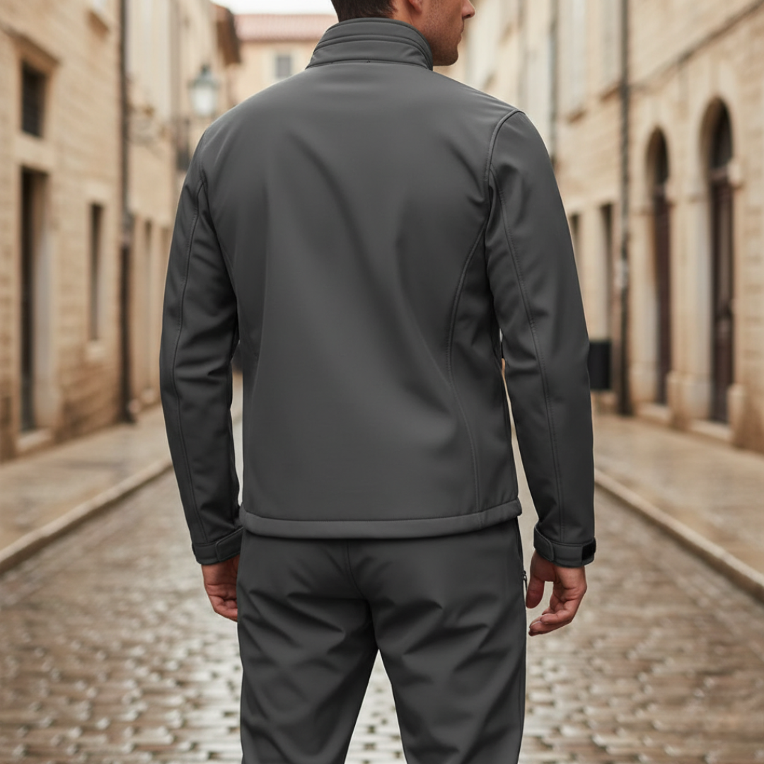 Set Outdoor Uomo Softshell Antivento