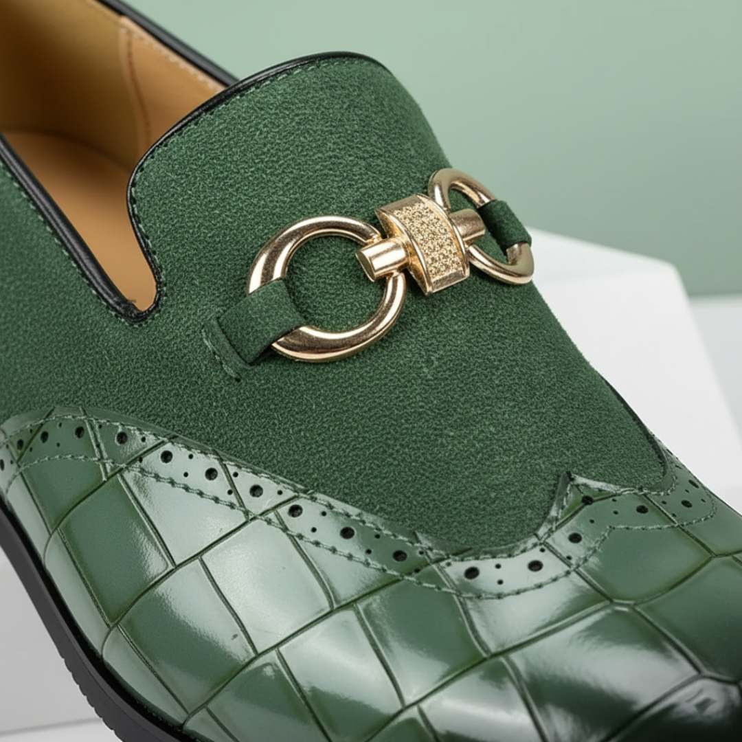 Mocassini Uomo in Pelle e Camoscio