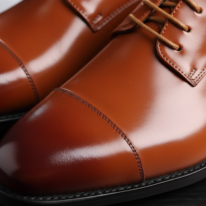 Scarpe Uomo Eleganti Derby Cap-Toe