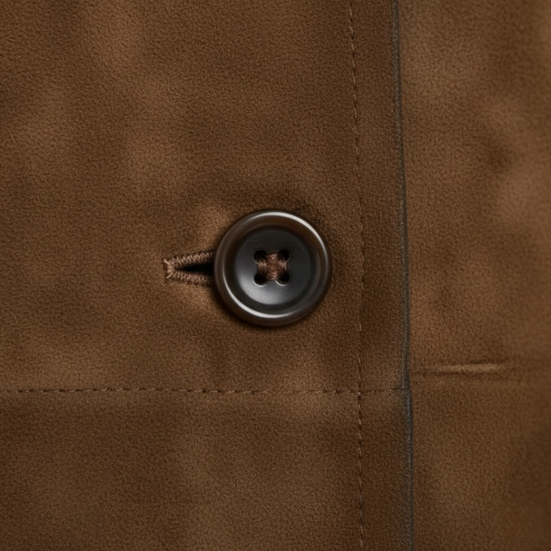 Cappotto Lungo Donna Marrone Elegante