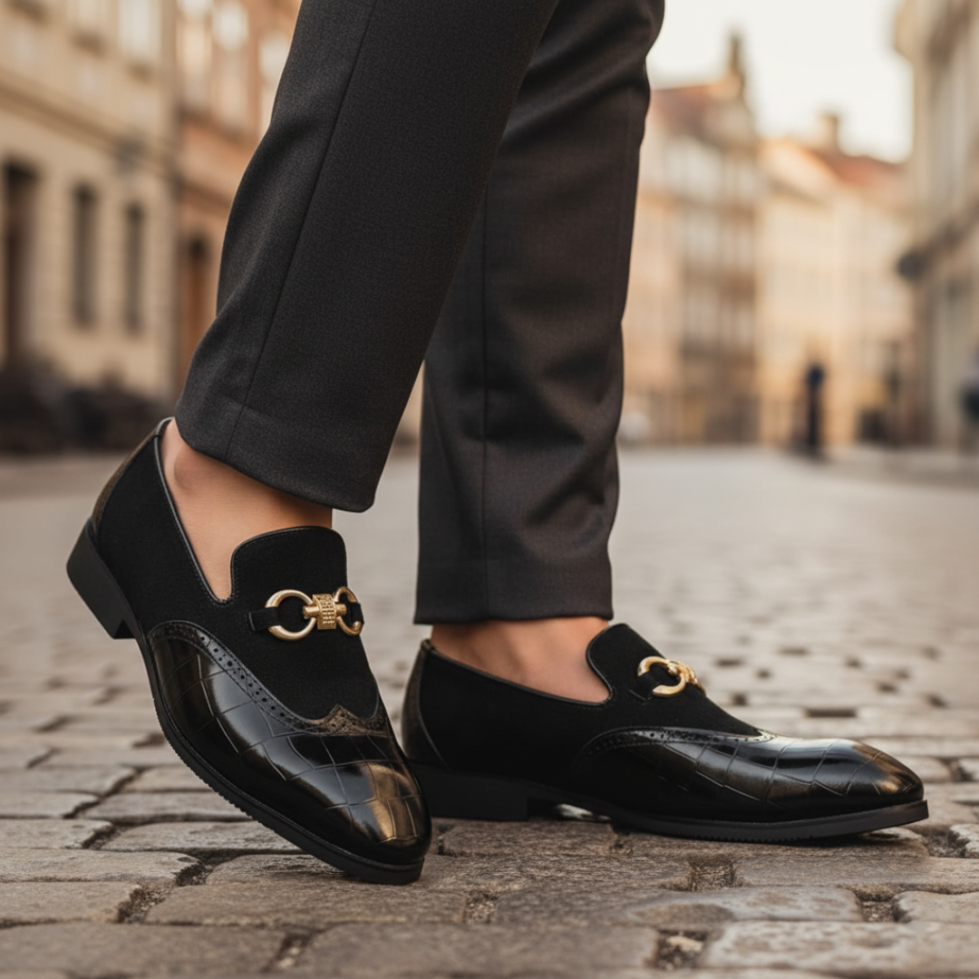 Mocassini Uomo in Pelle e Camoscio