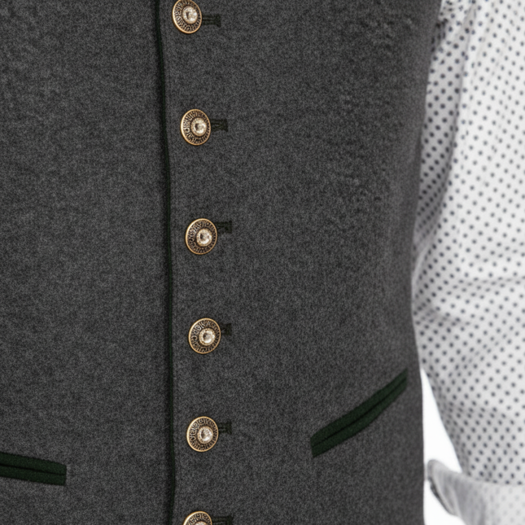 Gilet Uomo con Colletto in Denim