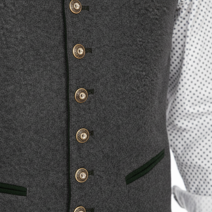 Gilet Uomo con Colletto in Denim