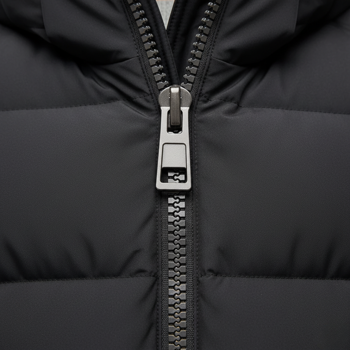 Piumino uomo in materiale sintetico nero