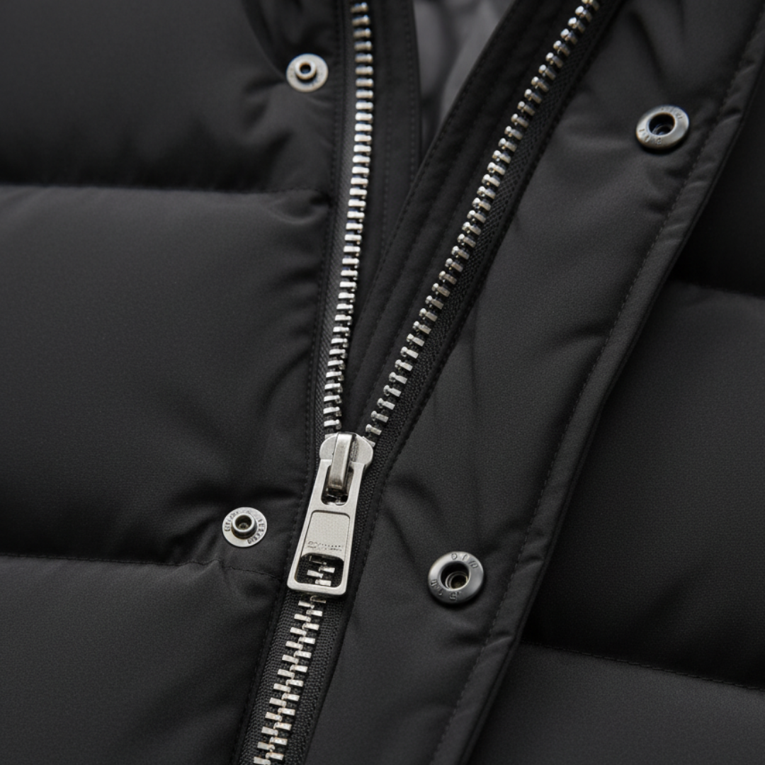 Piumino Uomo Lungo Imbottito con Cappuccio Invernale