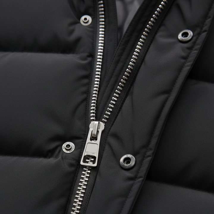 Piumino Uomo Lungo Imbottito con Cappuccio Invernale