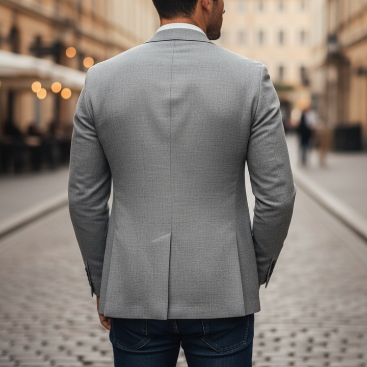 Blazer Uomo Slim Fit Tessuto Elegante