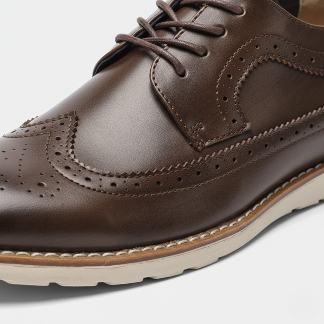 Scarpe uomo in pelle sintetica nera blu marrone con suola bianca