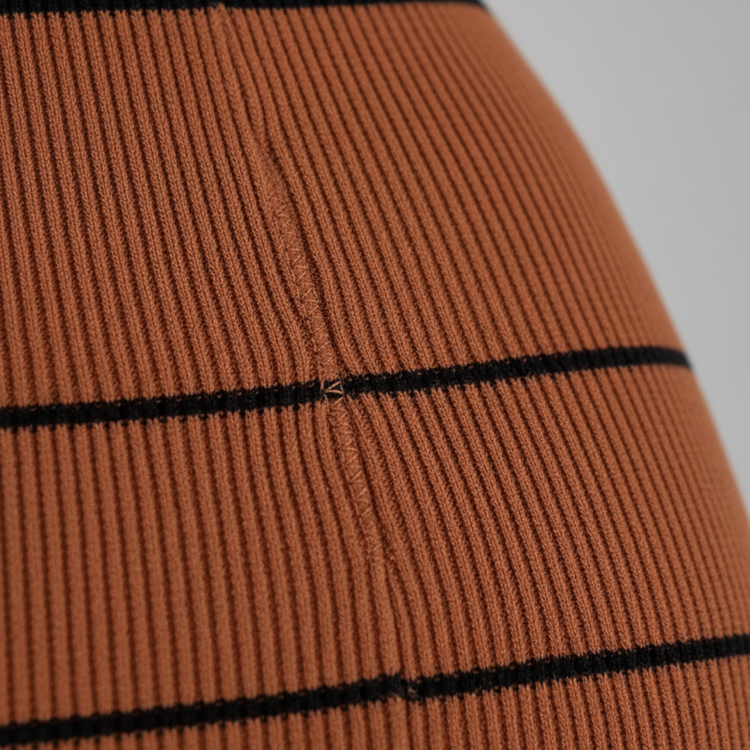 Abito Donna a Maniche Lunghe Strisce