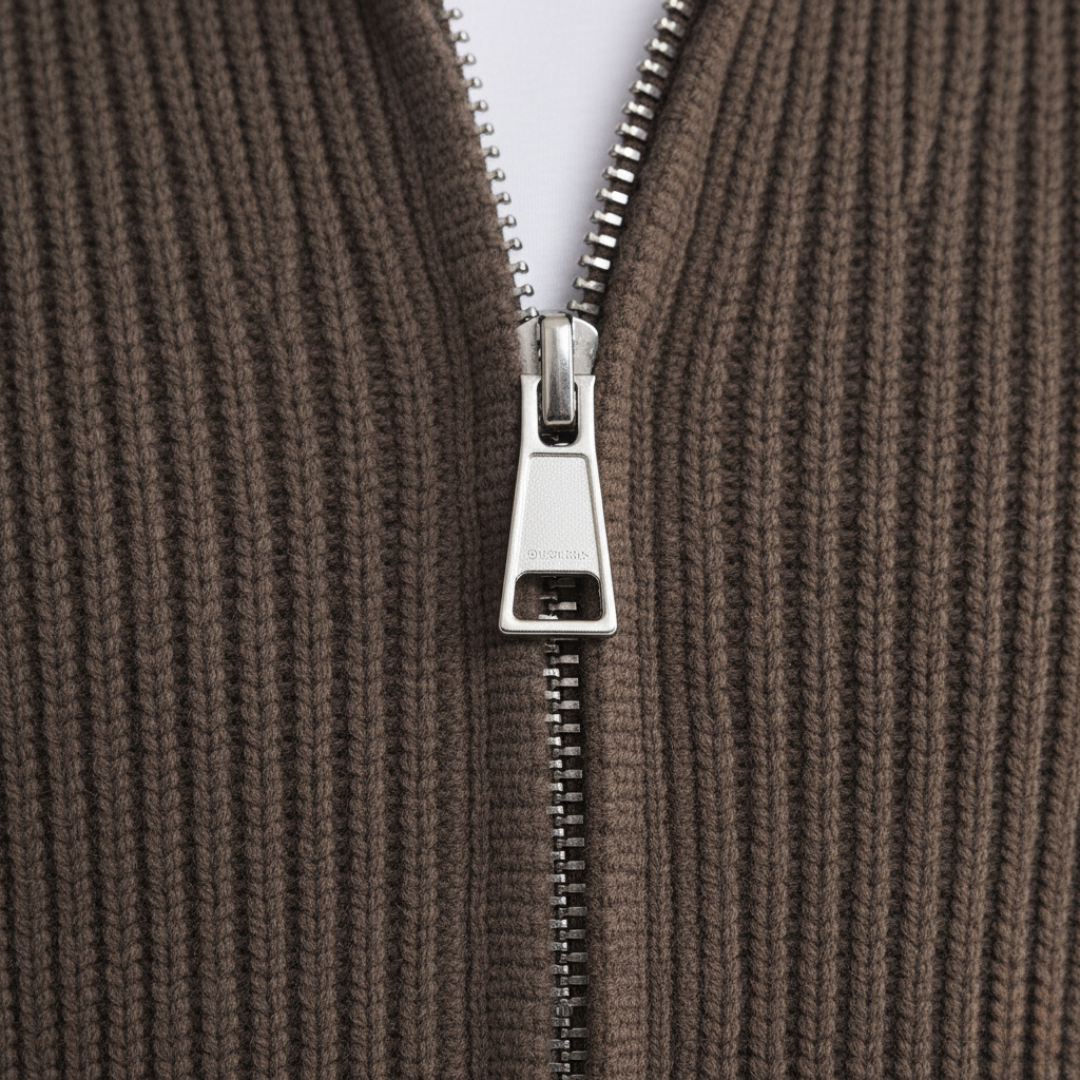 Cardigan Uomo Righe Materiale Misto