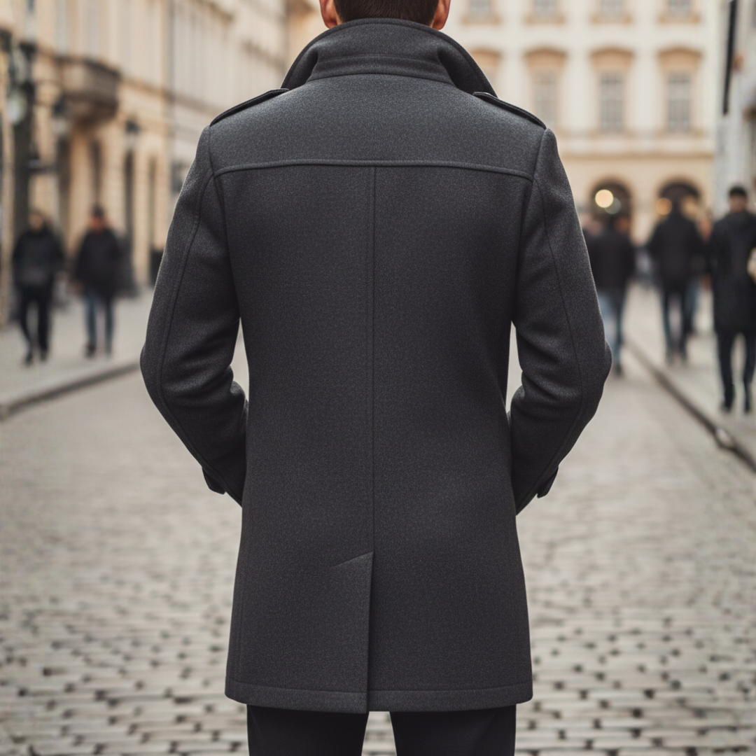 Cappotto Uomo con Tasche e Zip