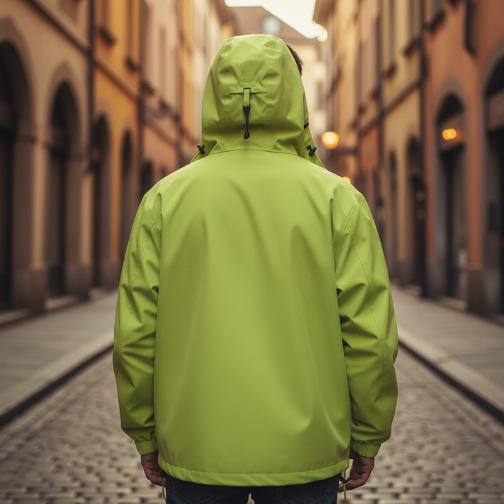 Parka Uomo Tecnico con Cappuccio Impermeabile