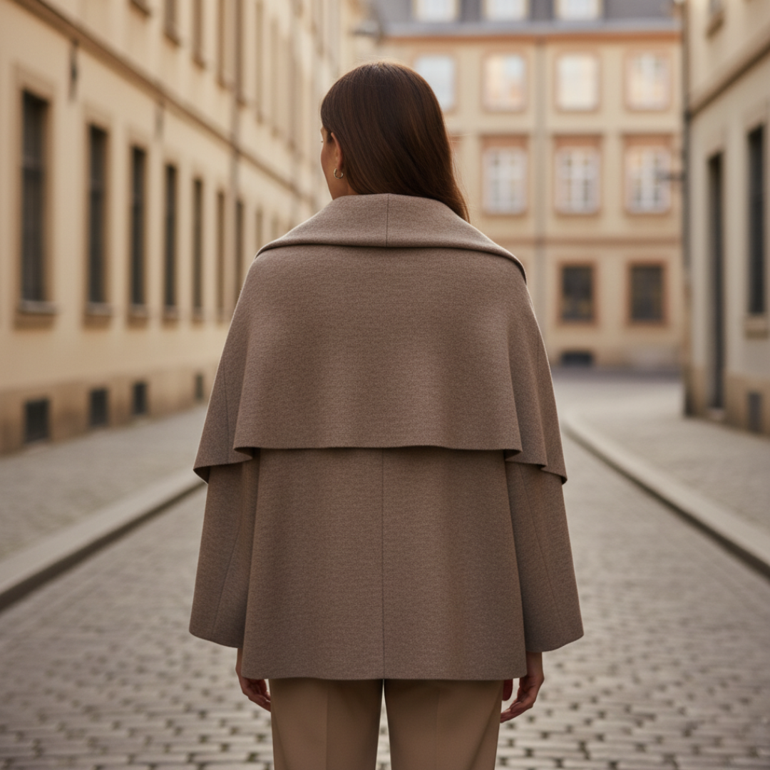 Giacca Donna Lana Cashmere Corta con Sciarpa