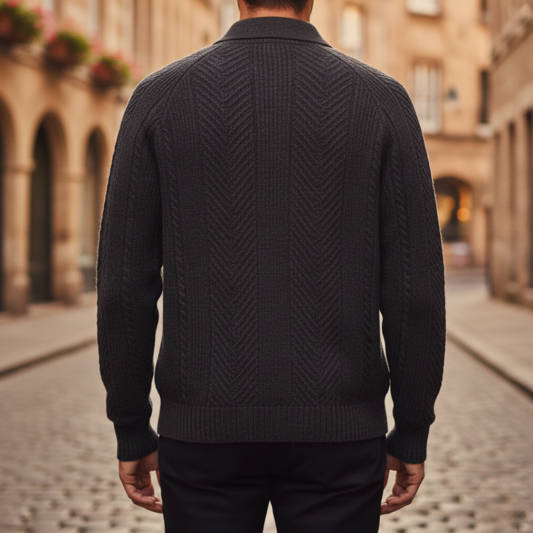 Maglione Uomo in con Collo a Polo