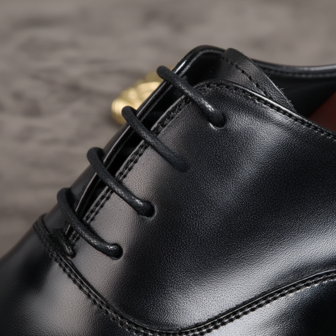 Scarpe Uomo Eleganti in Pelle con Lacci