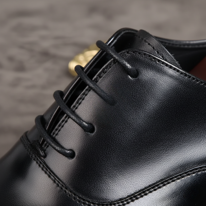 Scarpe Uomo Eleganti in Pelle con Lacci