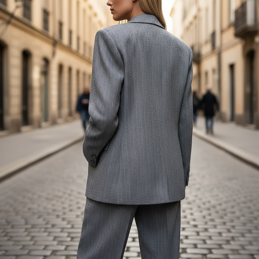 Tailleur Donna 3 Pezzi in Tessuto Strutturato